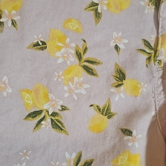 So Pink and Yellow Lemon Shorts Plus Size JR 17 - Picture 2 of 7